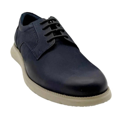 Navy - Side - Rockport Mens Total Motion Plain Walking Shoes