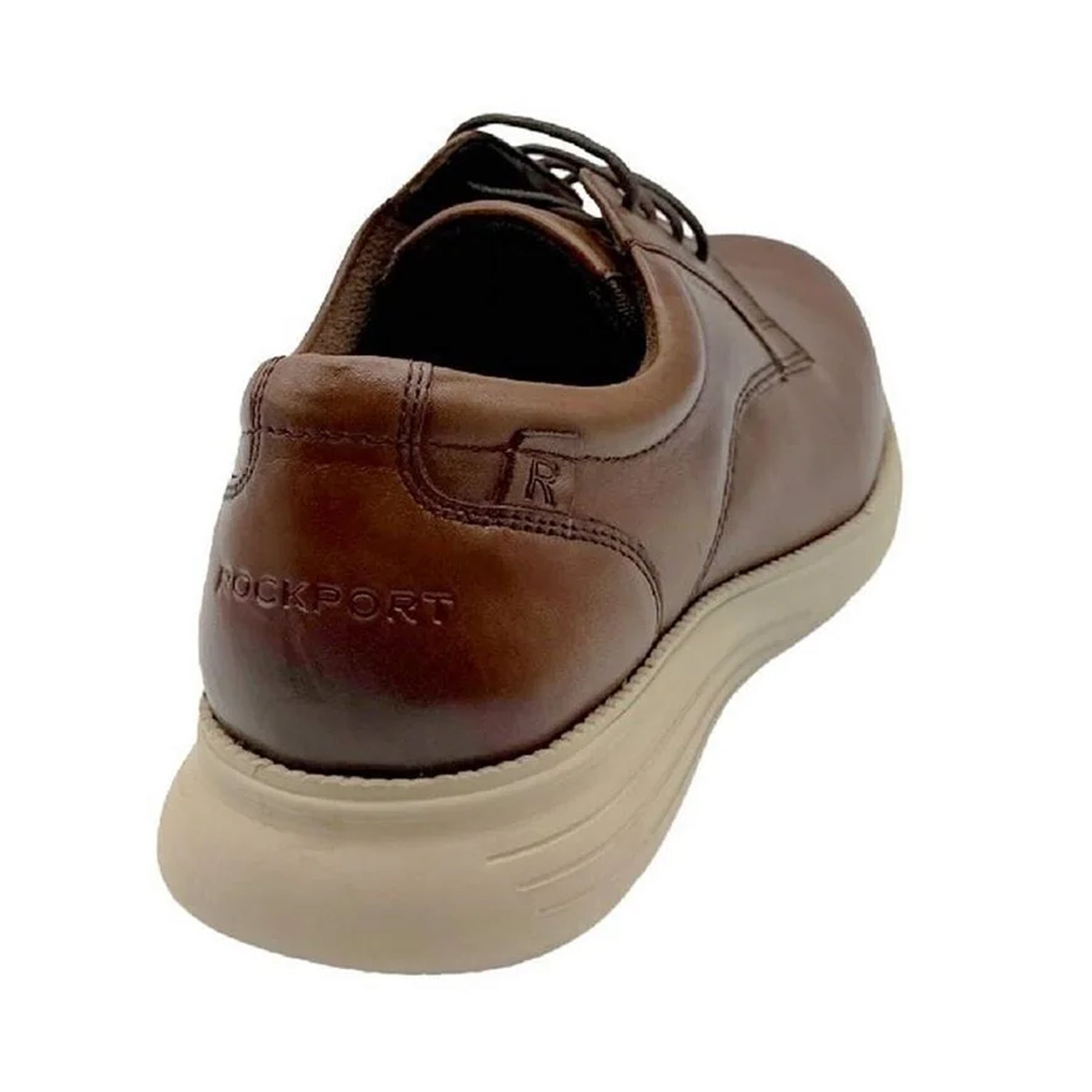 Tan - Back - Rockport Mens Total Motion Plain Walking Shoes