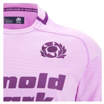 Pink - Side - Macron Childrens-Kids Rugby World Cup 2025 Scotland Away Shirt