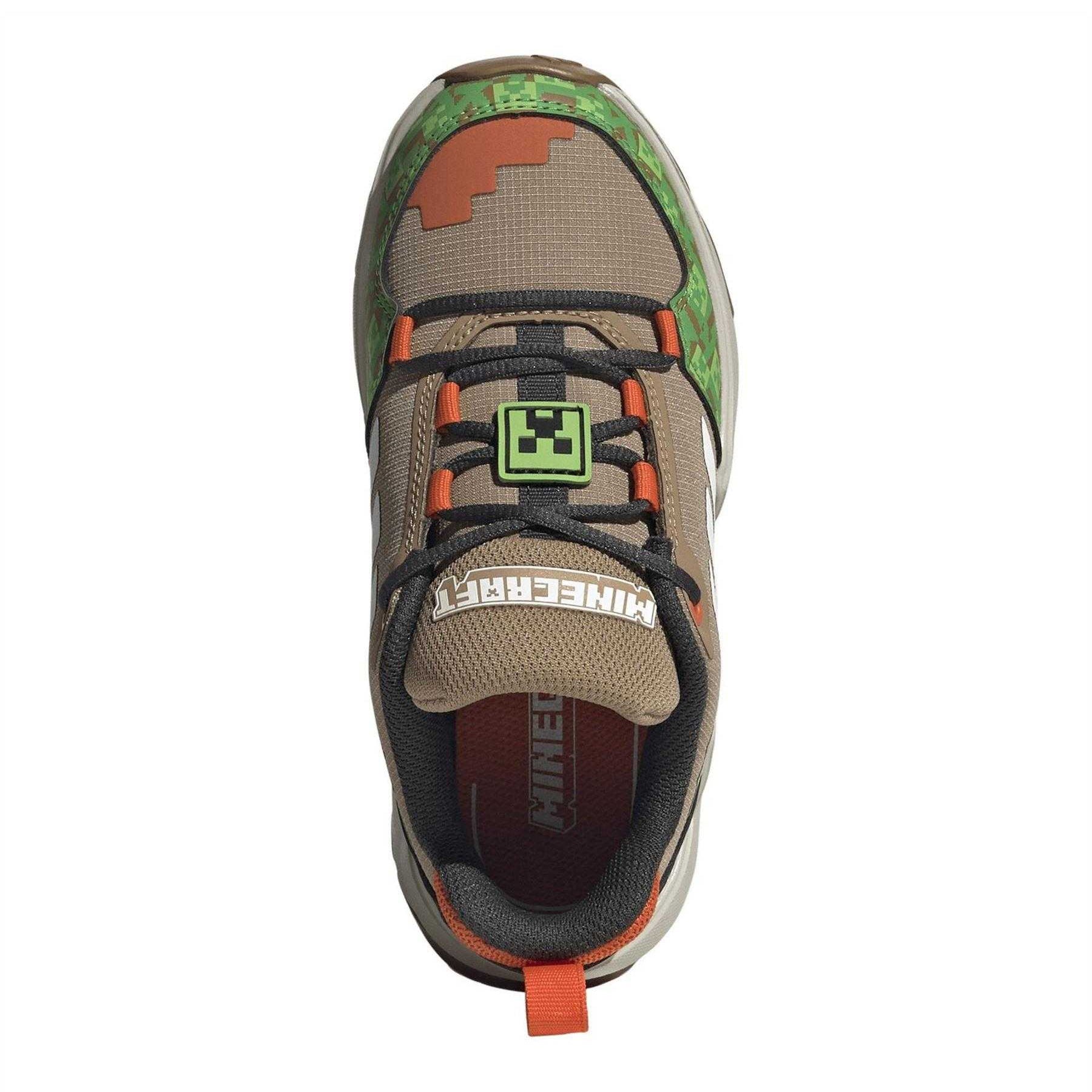 Tan-Green-White-Orange - Lifestyle - Adidas Childrens-Kids Terrex AX4R Hiking Shoes