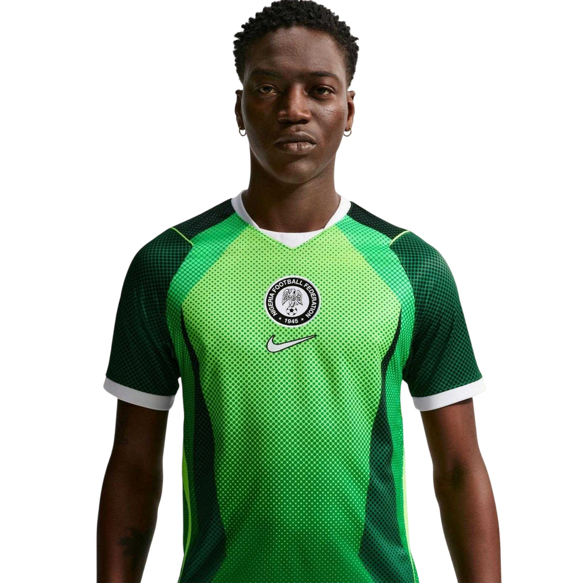 Green-White - Side - Nike Mens 2026 World Cup Nigeria FC Football Shirt