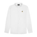 White - Front - Lyle & Scott Mens Logo Poplin Shirt