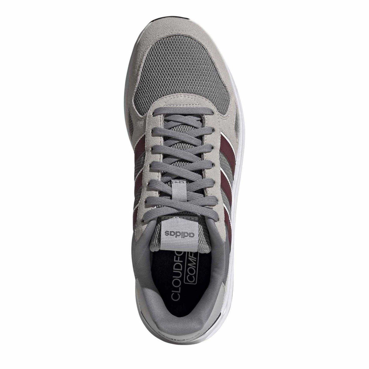 Grey Three - Lifestyle - Adidas Mens Run 84 3 Stripes Suede Trainers