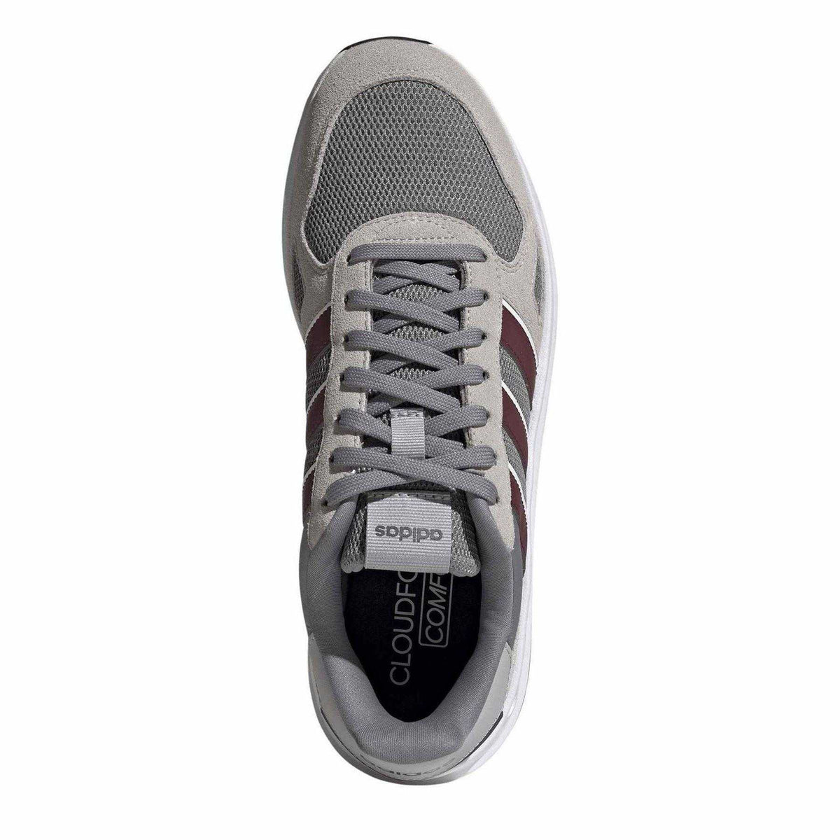 Grey Three - Lifestyle - Adidas Mens Run 84 3 Stripes Suede Trainers