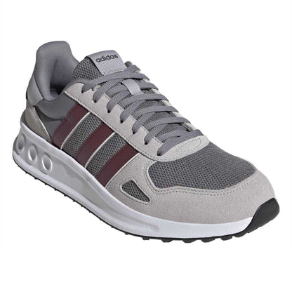 Grey Three - Pack Shot - Adidas Mens Run 84 3 Stripes Suede Trainers