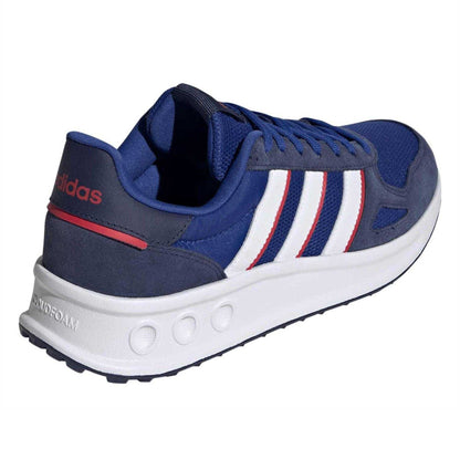 Team Royal Blue - Back - Adidas Mens Run 84 3 Stripes Suede Trainers