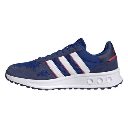 Team Royal Blue - Side - Adidas Mens Run 84 3 Stripes Suede Trainers