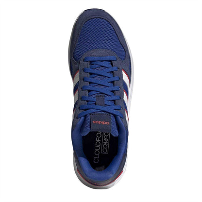 Team Royal Blue - Lifestyle - Adidas Mens Run 84 3 Stripes Suede Trainers