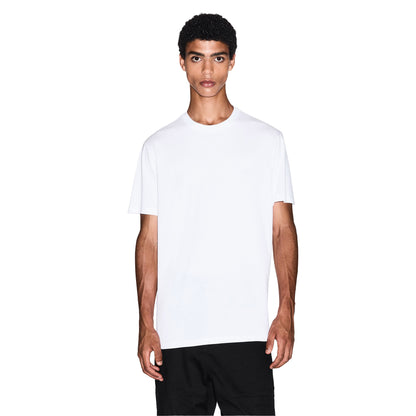 White - Pack Shot - Armani Exchange Mens Tonal Logo Cotton T-Shirt