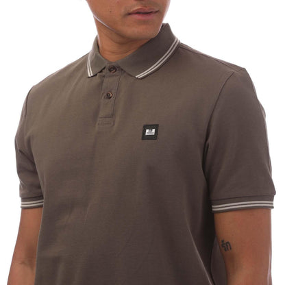 Green - Side - Weekend Offender Mens Farina Polo Shirt