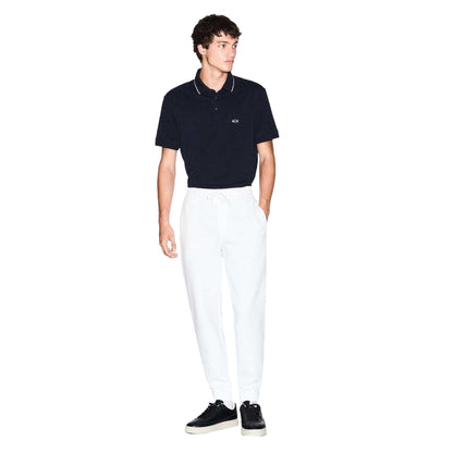 Deep Navy - Pack Shot - Armani Exchange Mens Regular Short-Sleeved Polo Shirt