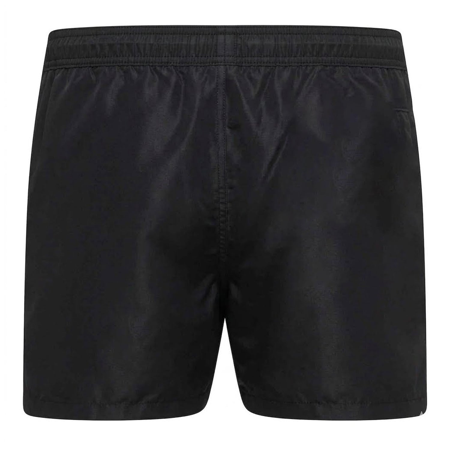 Black - Back - Boss Mens Taped Swimming Trunks