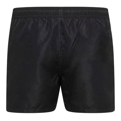 Black - Back - Boss Mens Taped Swimming Trunks