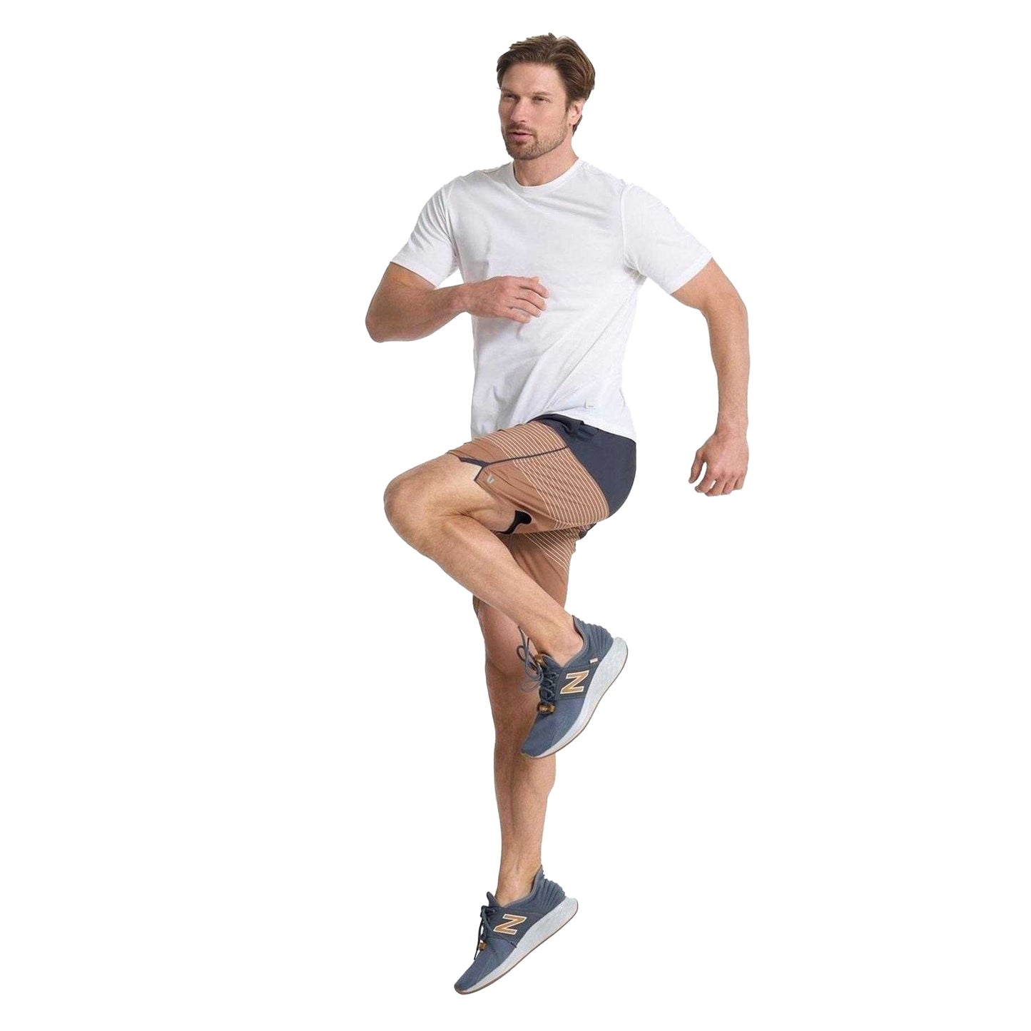 White - Pack Shot - Vuori Mens Current Performance T-Shirt