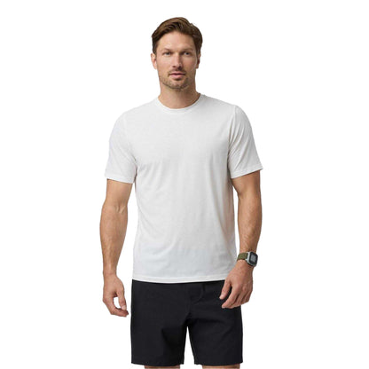 White - Front - Vuori Mens Current Performance T-Shirt