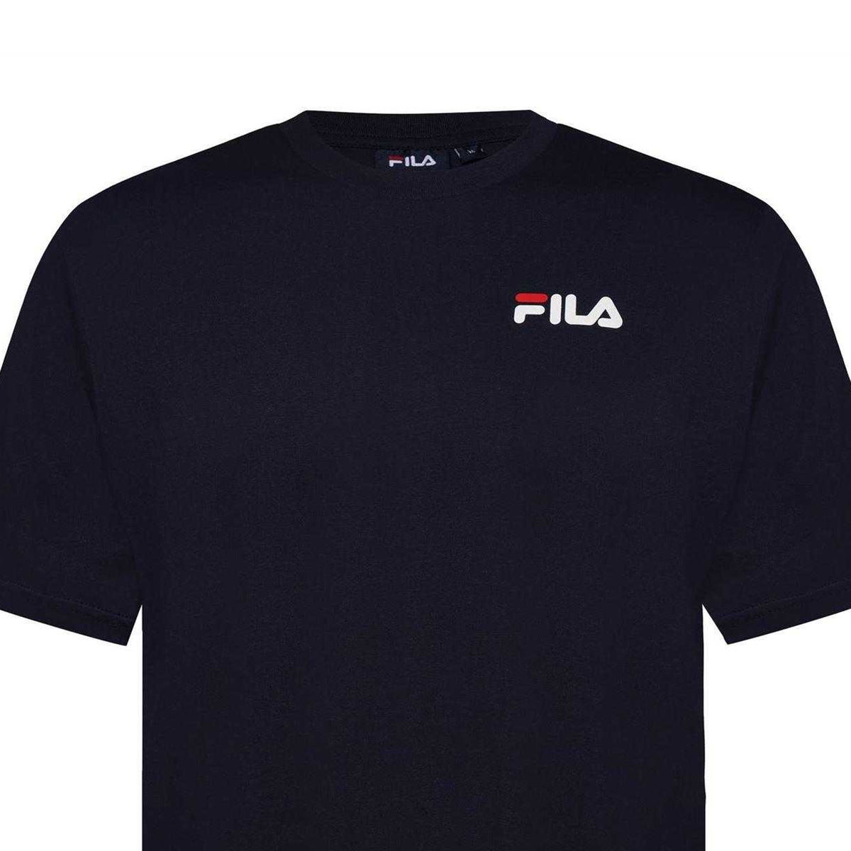 Navy - Side - Fila Mens Chaz Graphic Regular T-Shirt
