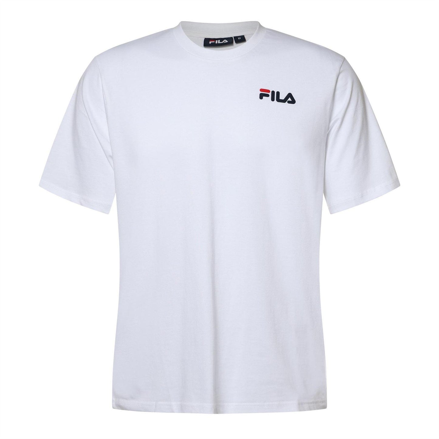 White - Front - Fila Mens Chaz Graphic Regular T-Shirt