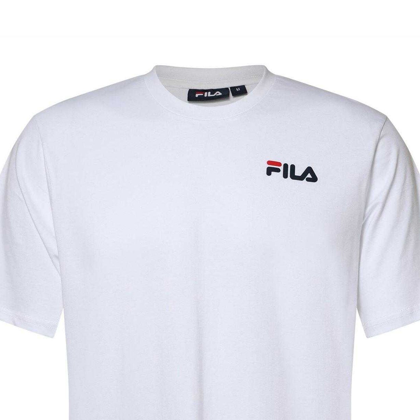 White - Side - Fila Mens Chaz Graphic Regular T-Shirt