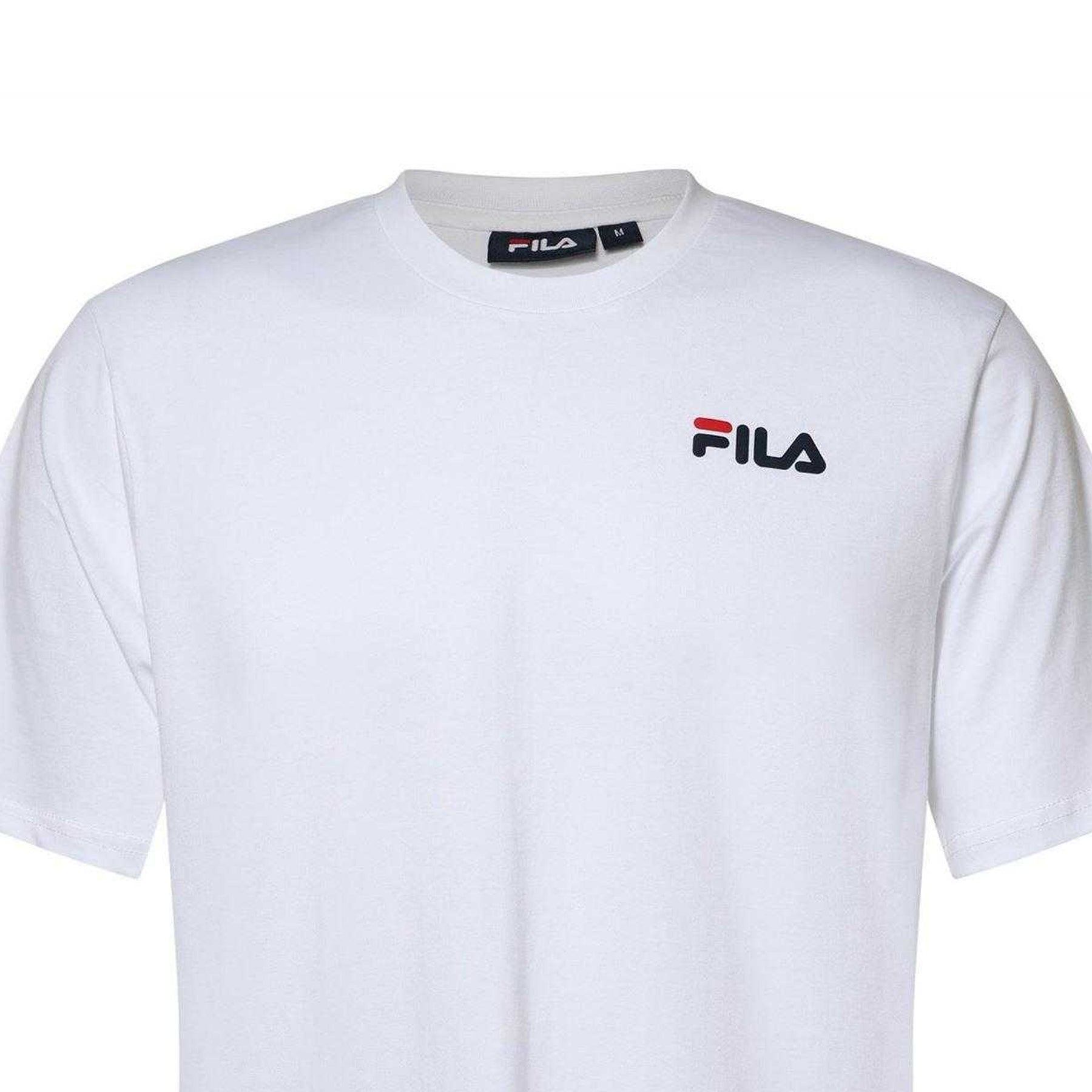 White - Side - Fila Mens Chaz Graphic Regular T-Shirt