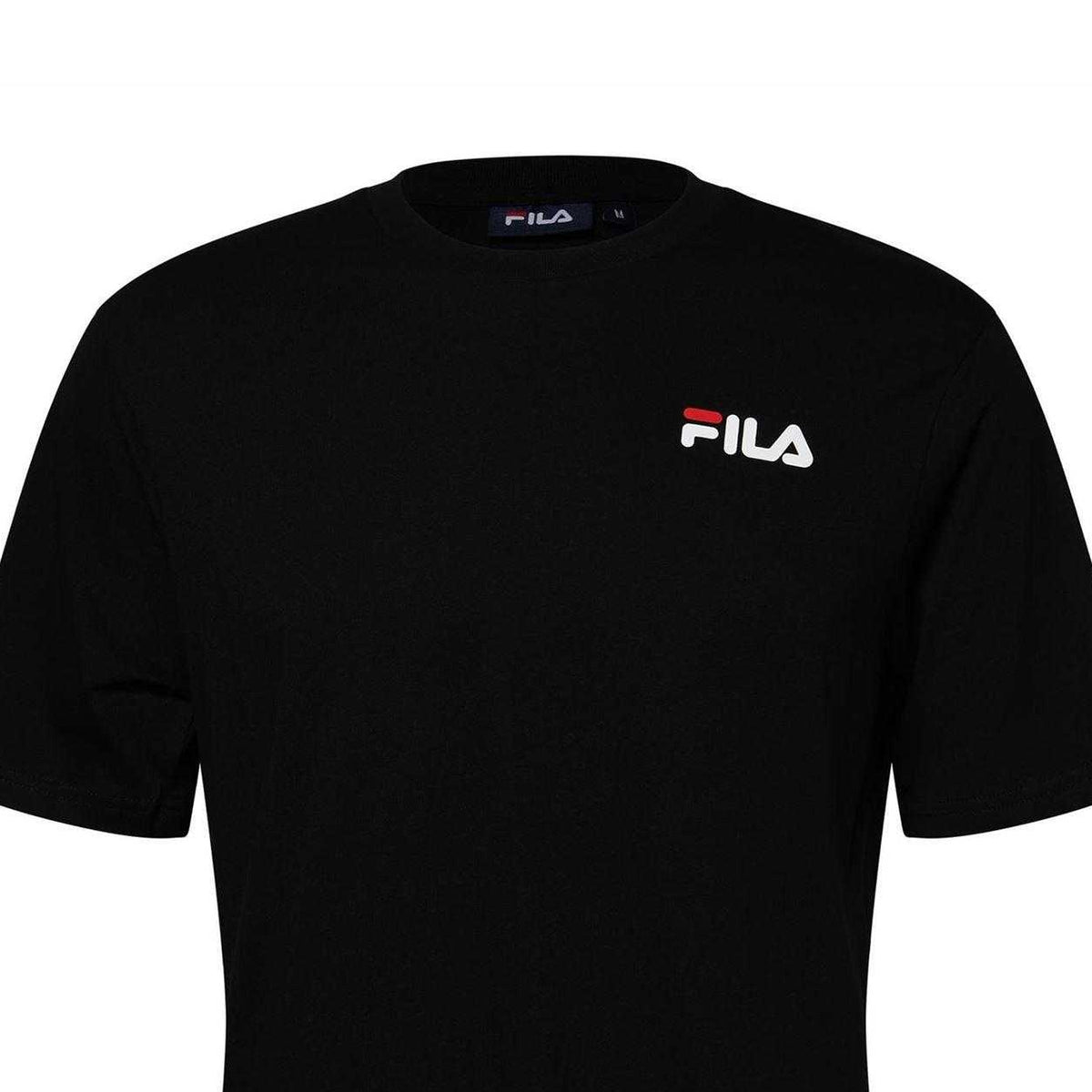 Black - Side - Fila Mens Chaz Graphic Regular T-Shirt
