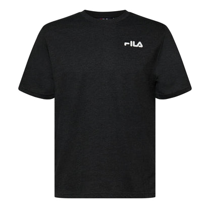 Charcoal Marl - Front - Fila Mens Chaz Graphic Regular T-Shirt