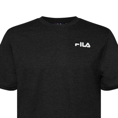 Charcoal Marl - Side - Fila Mens Chaz Graphic Regular T-Shirt
