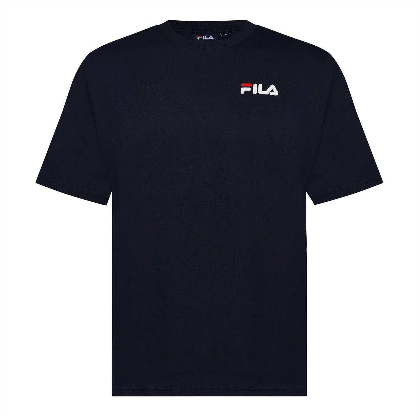 Navy - Front - Fila Mens Chaz Graphic Regular T-Shirt