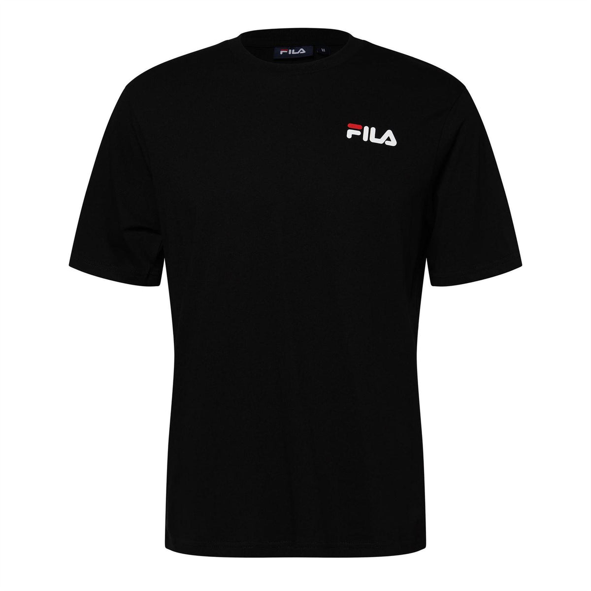 Black - Front - Fila Mens Chaz Graphic Regular T-Shirt