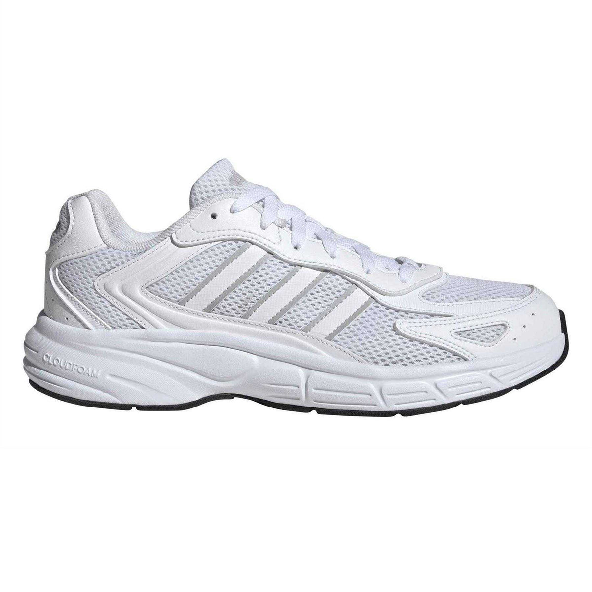 White - Front - Adidas Unisex Adult Eclyptix 2000 3 Stripes Cloudfoam Trainers