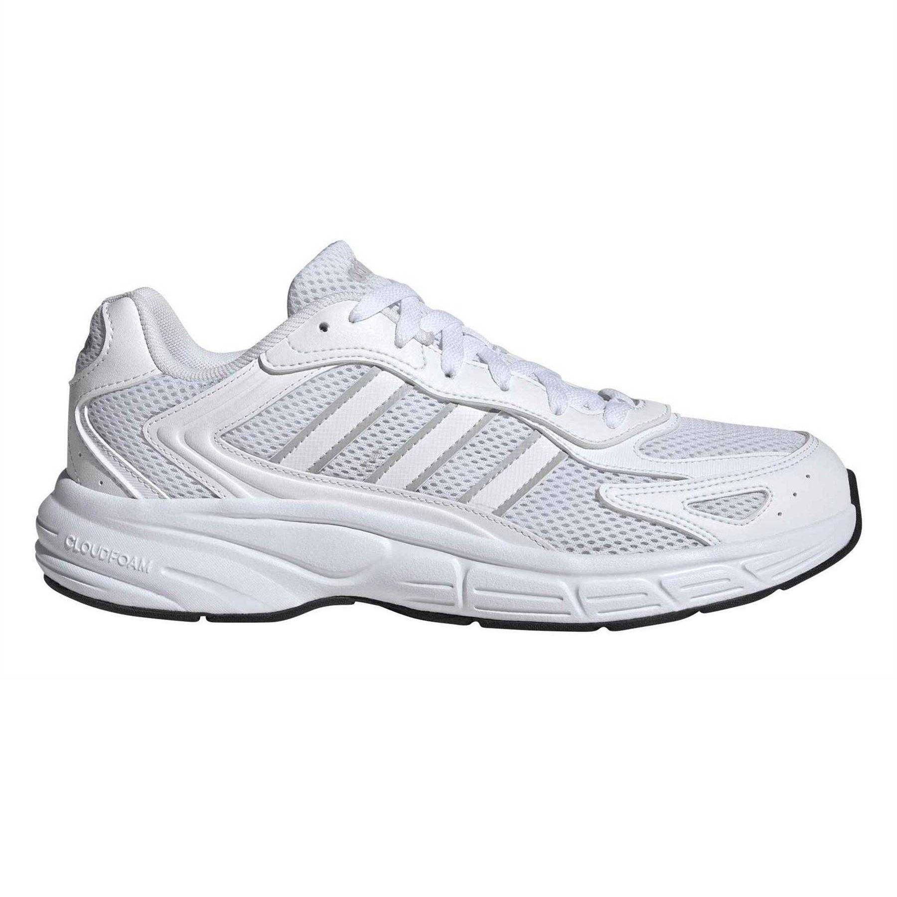 White - Front - Adidas Unisex Adult Eclyptix 2000 3 Stripes Cloudfoam Trainers