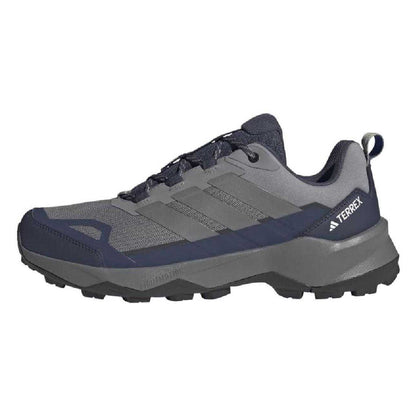 Grey Three - Back - Adidas Mens Terrex Skychaser AX5 Lace Up Hiking Shoes