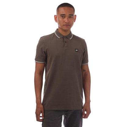 Green - Front - Weekend Offender Mens Farina Polo Shirt