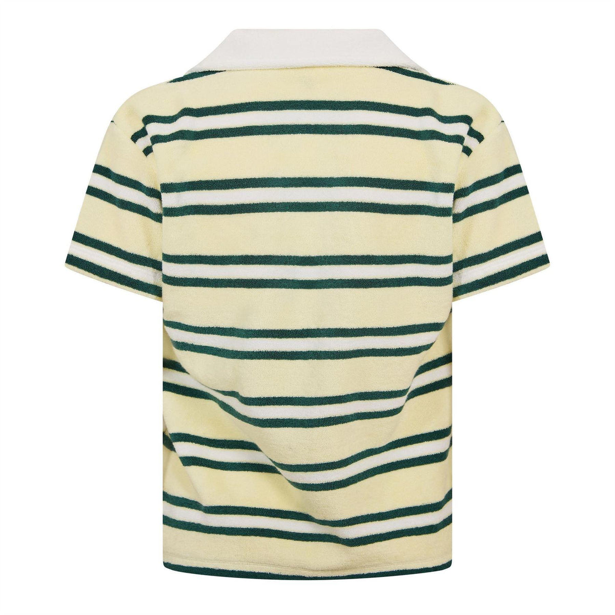 Yellow - Back - 4th & Reckless Womens-Ladies Zita Striped Short-Sleeved Polo Shirt