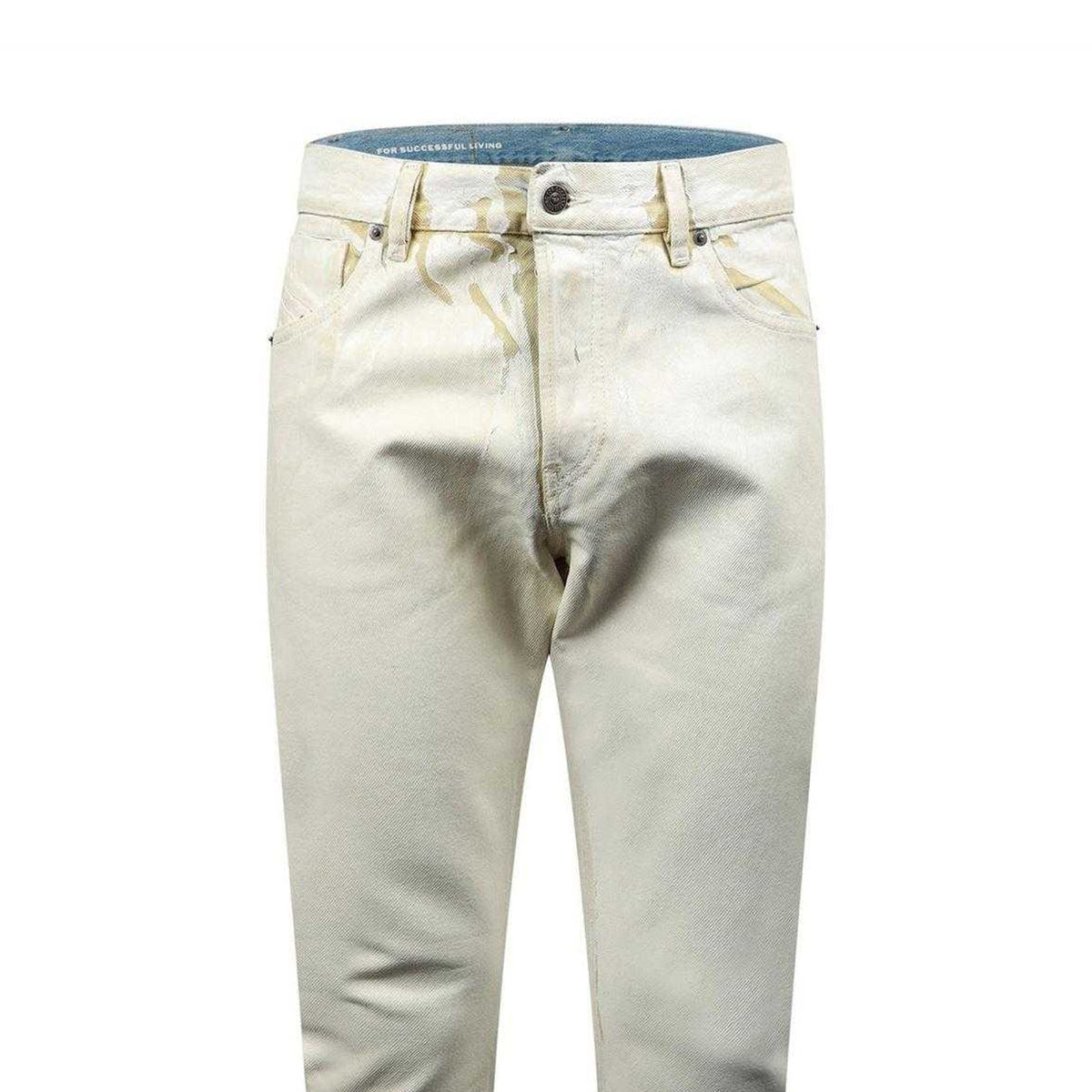 Off White - Side - Diesel Mens 1995 D-Sark Straight Leg Jeans