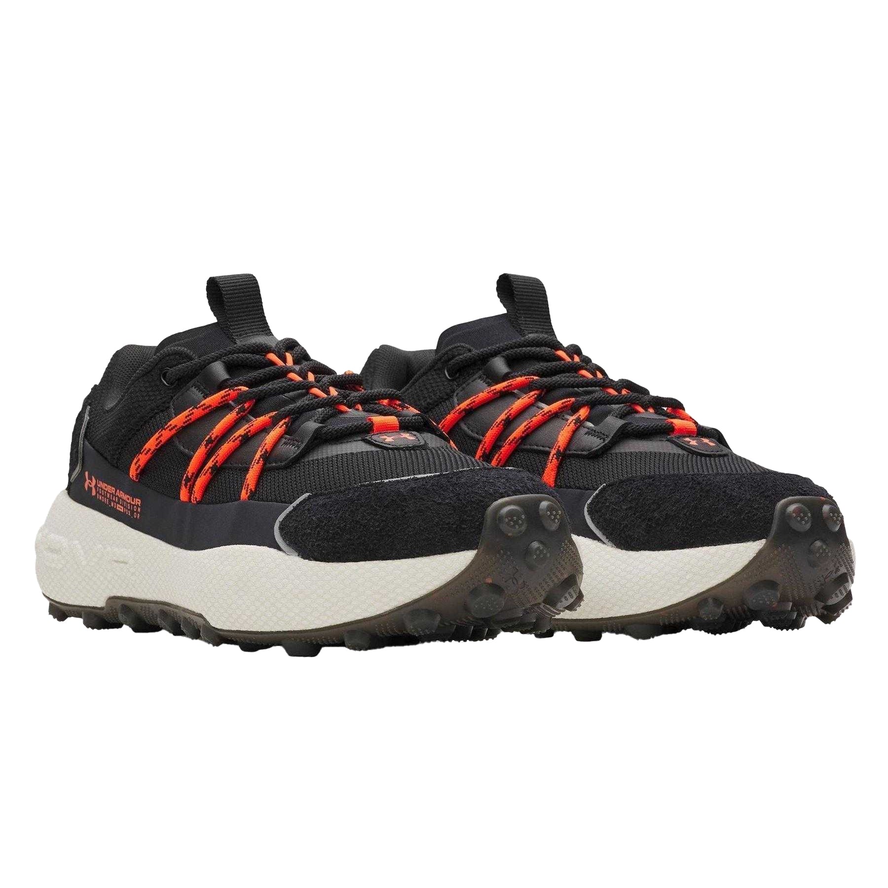 Black - Pack Shot - Under Armour Mens Fat Tire Venture Suede Hiking Shoes