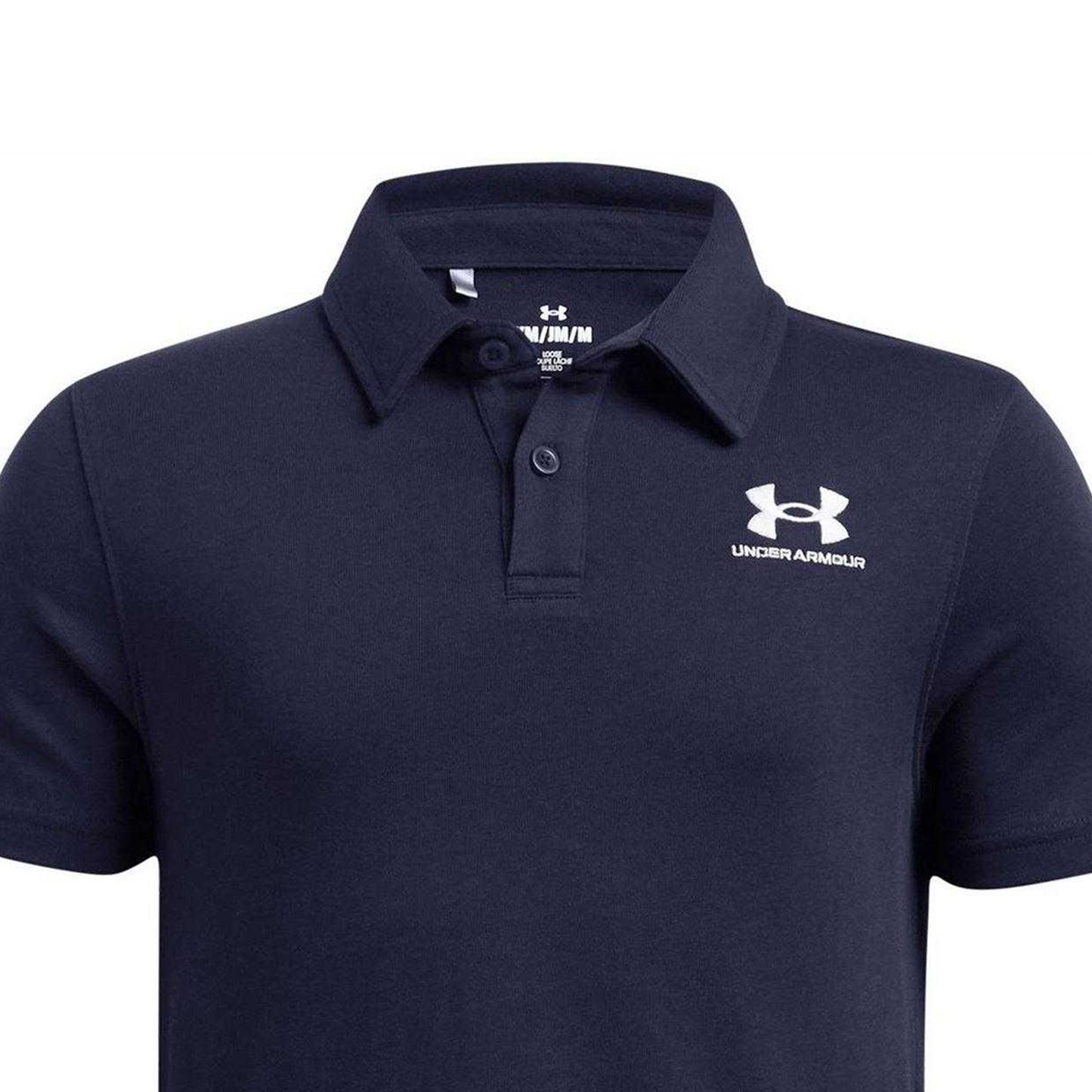 Blue - Side - Under Armour Boys Icon Polo Shirt