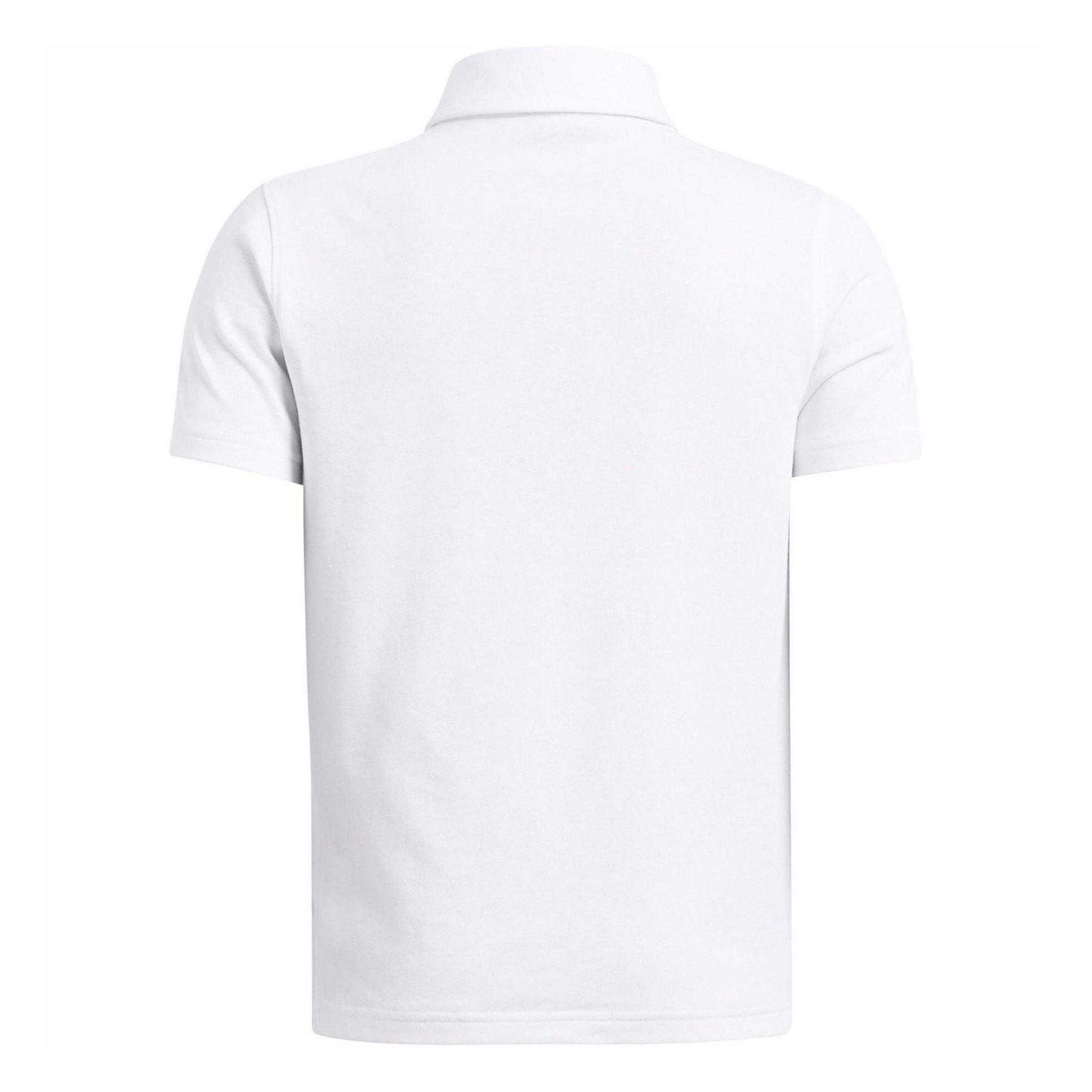 White - Back - Under Armour Boys Icon Polo Shirt