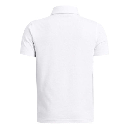 White - Back - Under Armour Boys Icon Polo Shirt