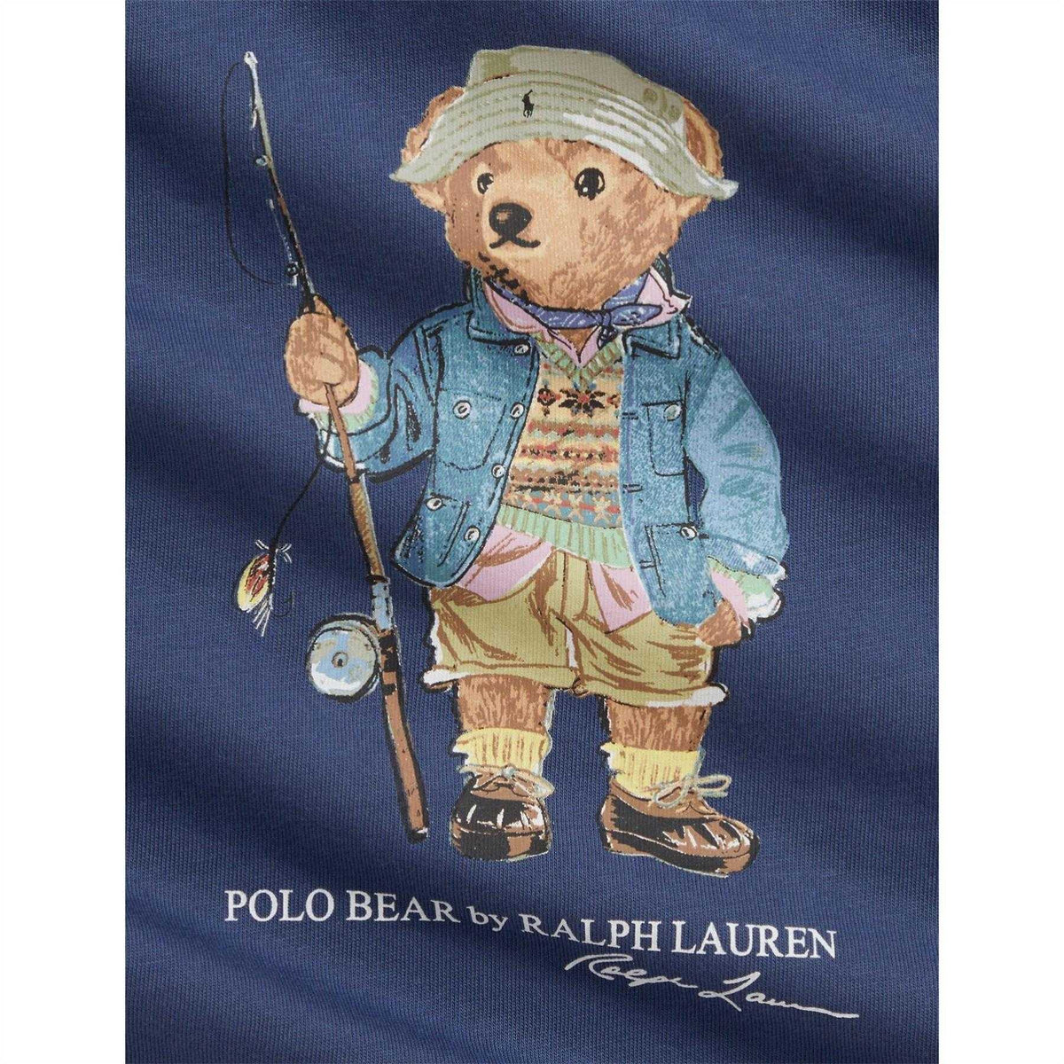 Royal Blue - Side - Ralph Lauren Baby Bear Romper