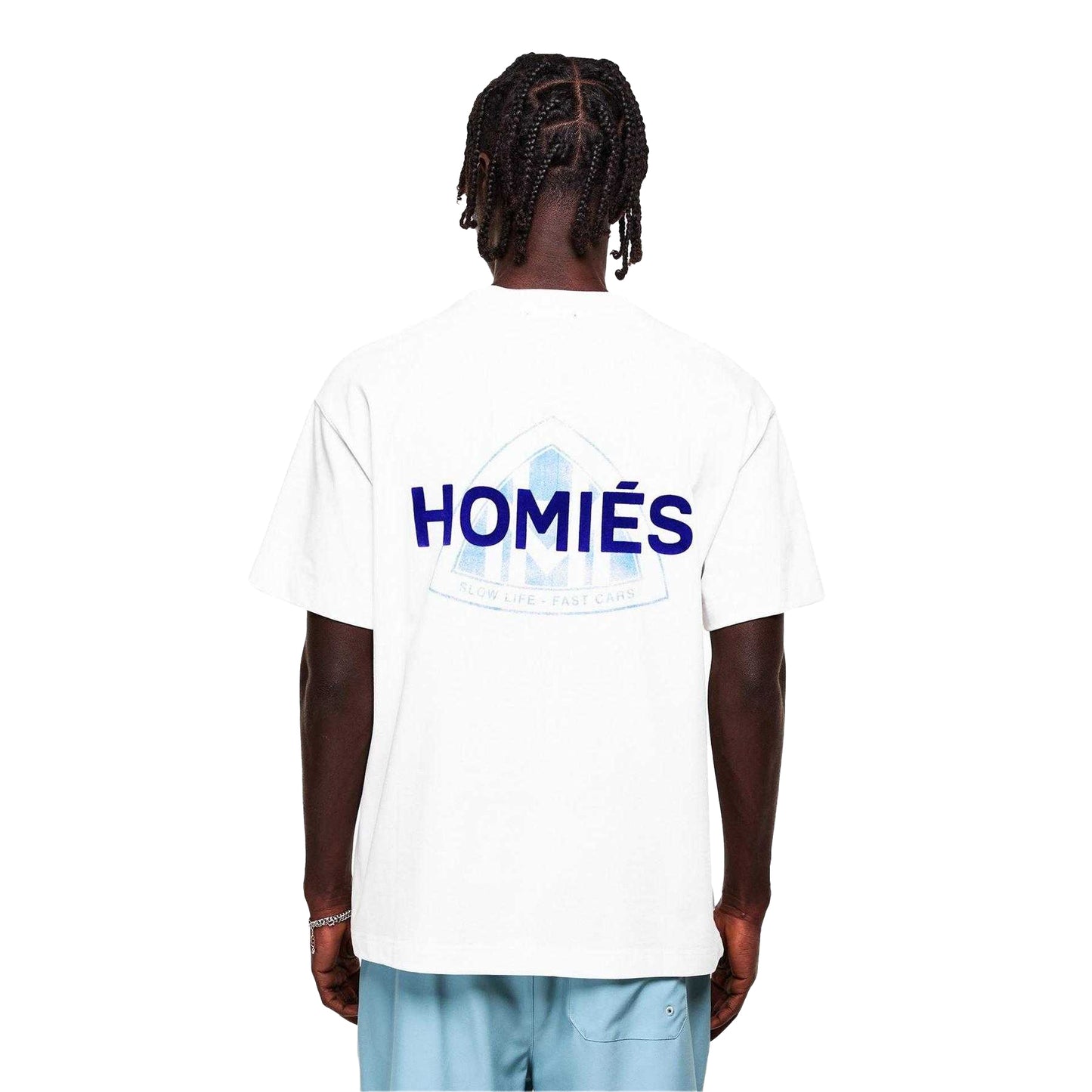 Vintage White - Pack Shot - Homies Marbella Mens Maymarb Graphic Print T-Shirt