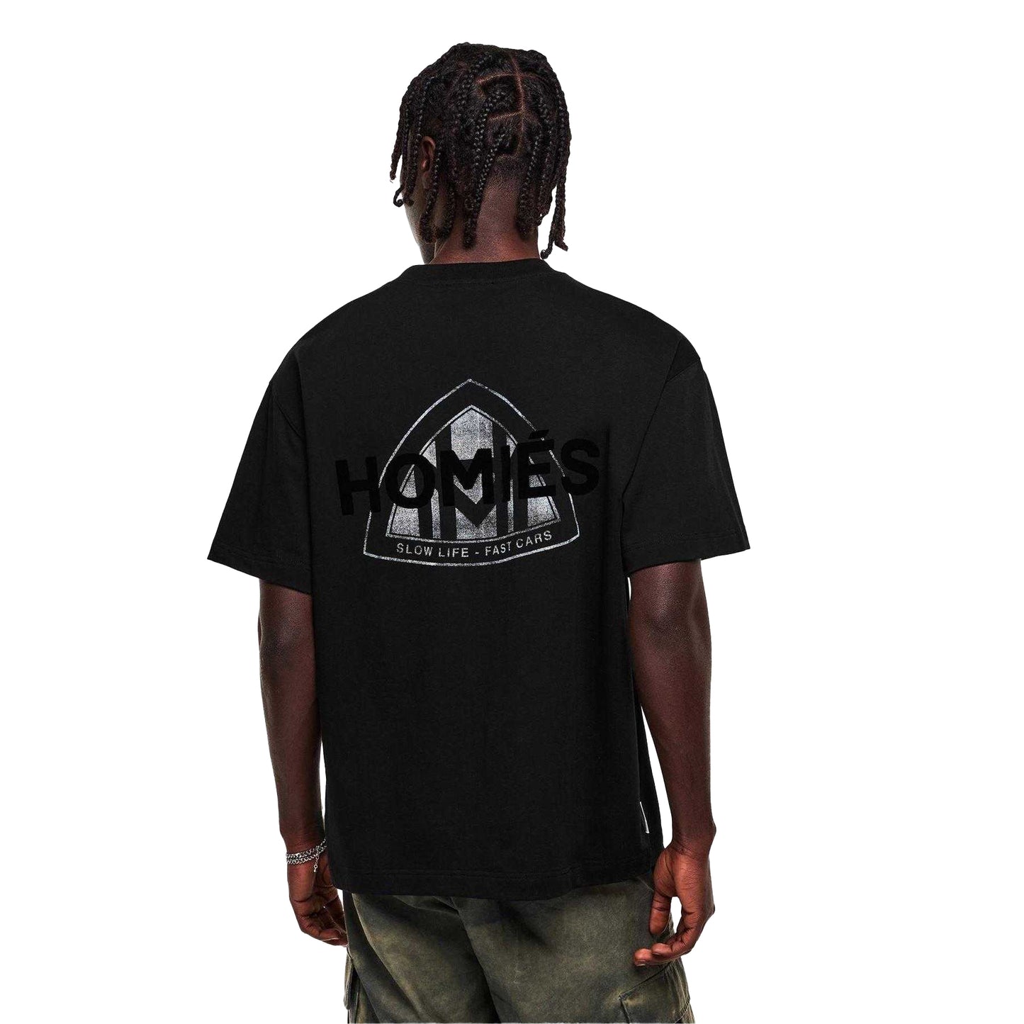 Black - Pack Shot - Homies Marbella Mens Maymarb Graphic Print T-Shirt