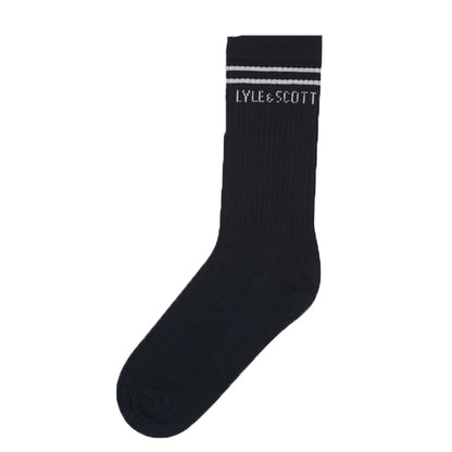 Blue - Back - Lyle & Scott Childrens-Kids Sport Socks (Pack of 3)