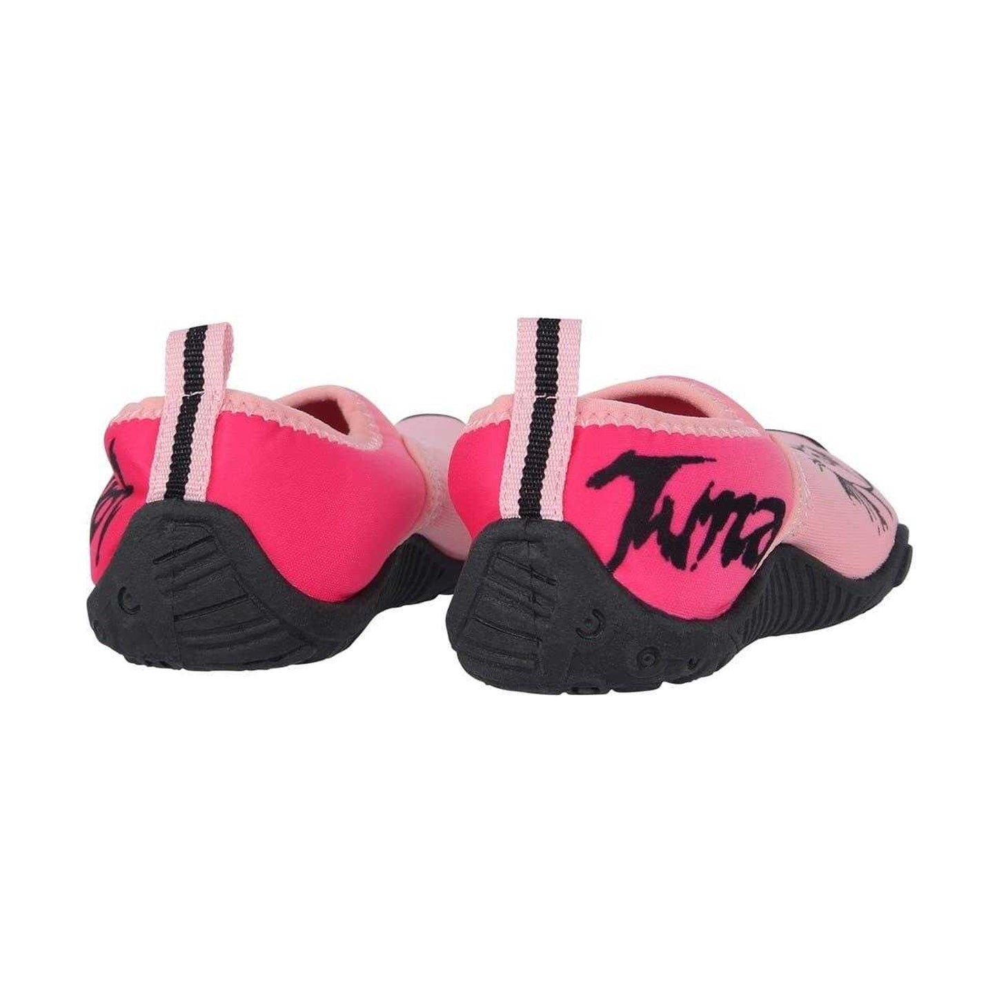 Pink-Black - Back - Hot Tuna Childrens-Kids Shark Water Shoes
