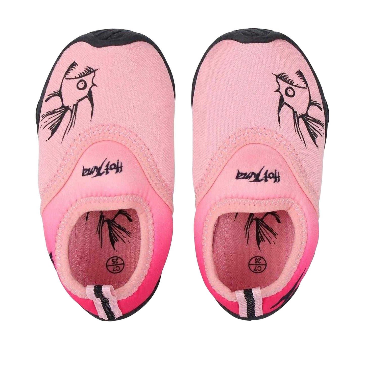 Pink-Black - Lifestyle - Hot Tuna Childrens-Kids Shark Water Shoes