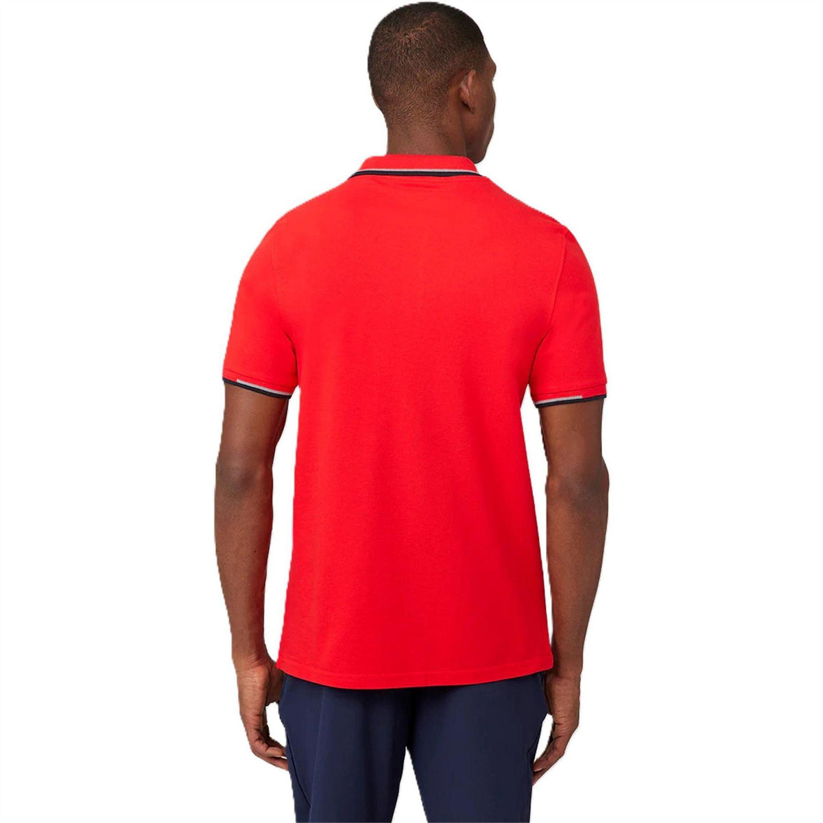 Flame Scarlet - Back - Castore Mens Oracle Red Bull Racing Polo Shirt