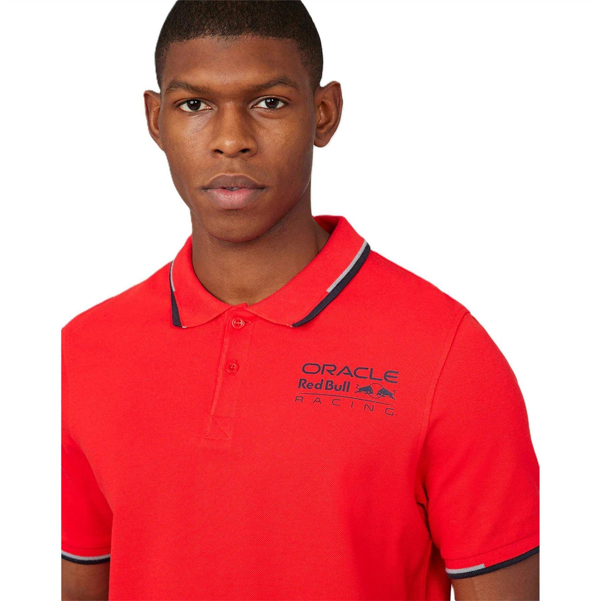 Flame Scarlet - Side - Castore Mens Oracle Red Bull Racing Polo Shirt