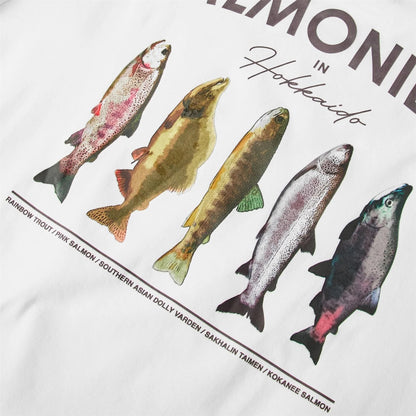 Off White - Side - Snow Peak Mens Northland Graphic Print T-Shirt