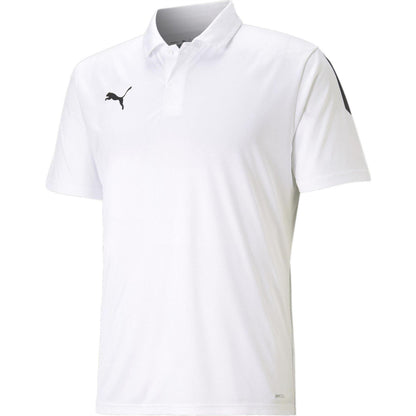 White-Black - Front - Puma Mens TeamLIGA Sideline Polo Shirt