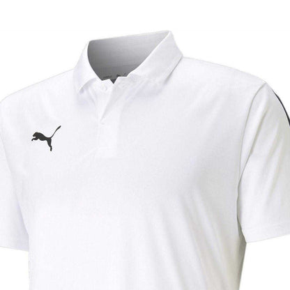 White-Black - Side - Puma Mens TeamLIGA Sideline Polo Shirt