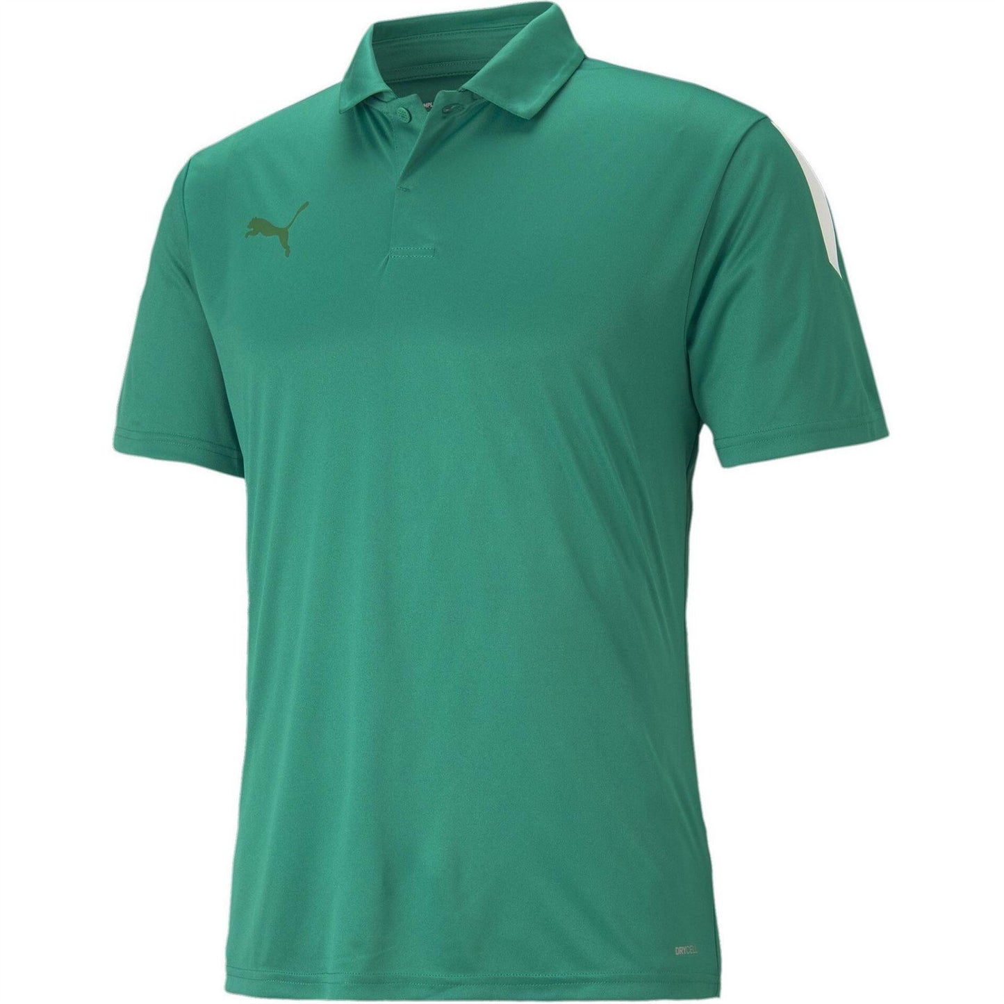 Green-White - Front - Puma Mens TeamLIGA Sideline Polo Shirt